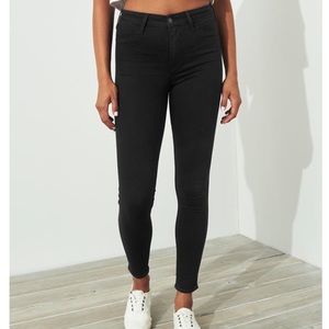 Black High Rise Jean Leggings